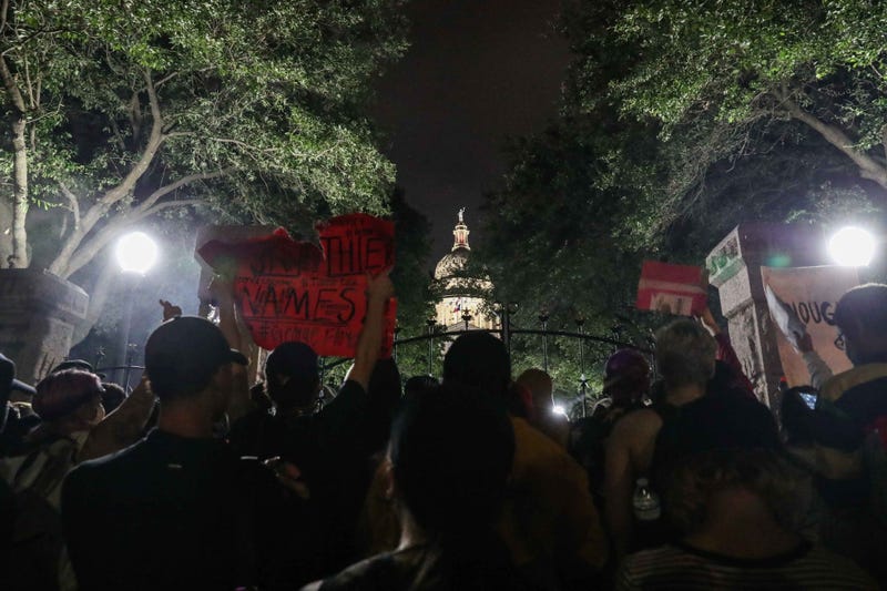 Protests in downtown Austin