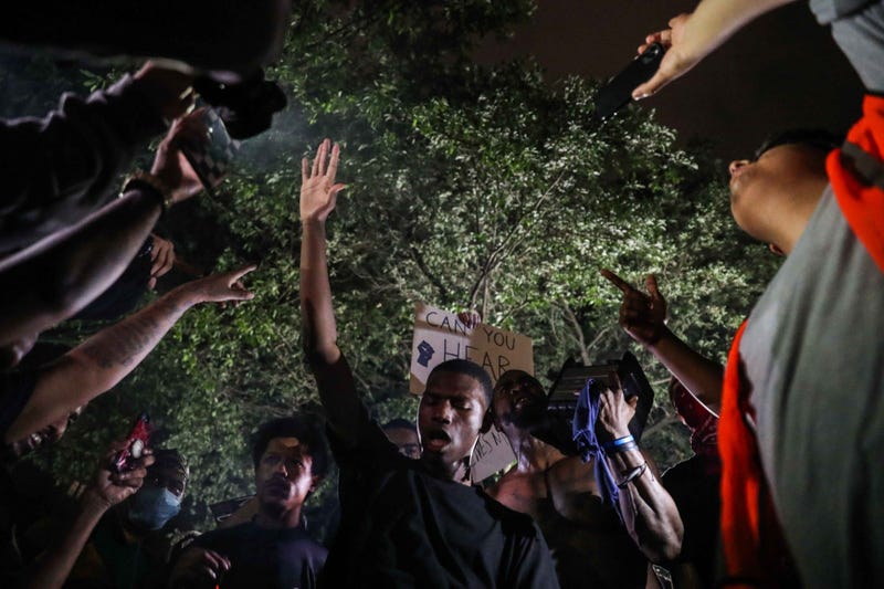 Protests in downtown Austin