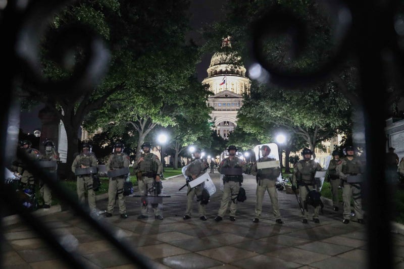 Protests in downtown Austin