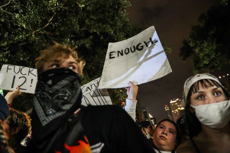 Protests in downtown Austin