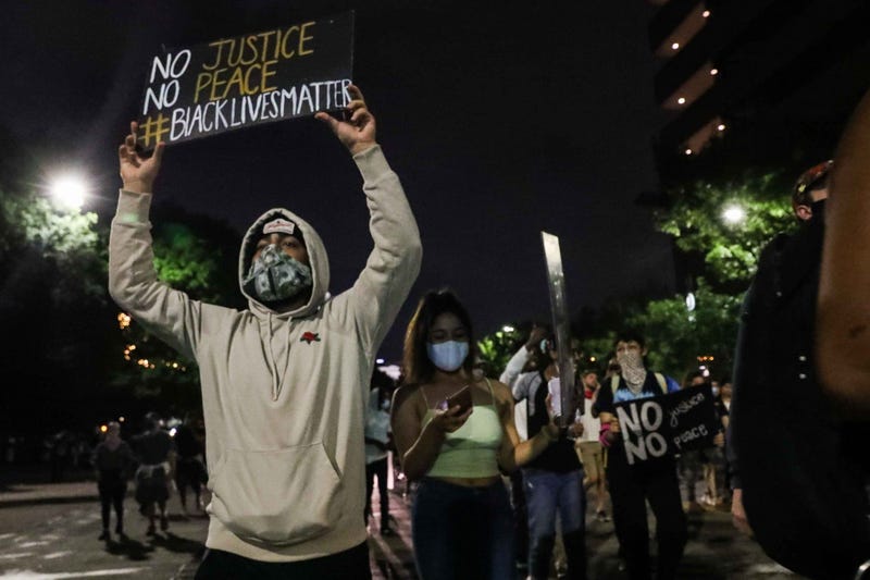 Protests in downtown Austin