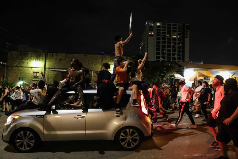 Protests in downtown Austin