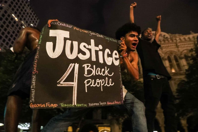 Protests in downtown Austin