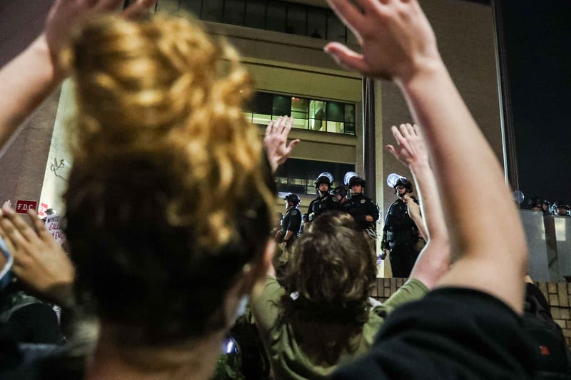 Protests in downtown Austin