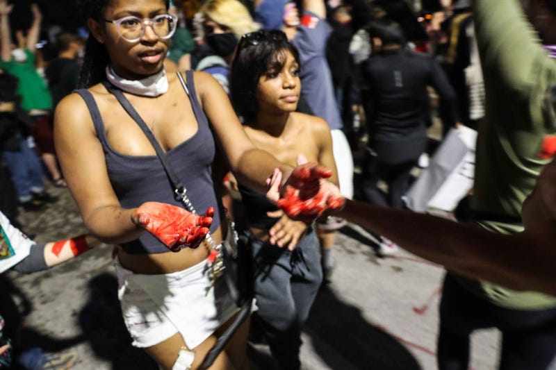 Protests in downtown Austin
