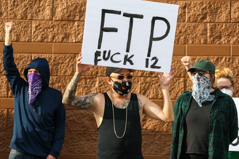 Protests in downtown Austin