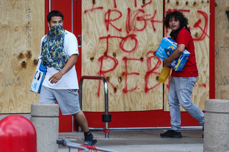 Protests in downtown Austin