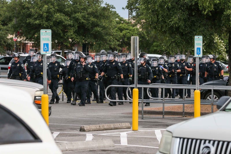 Protests in downtown Austin