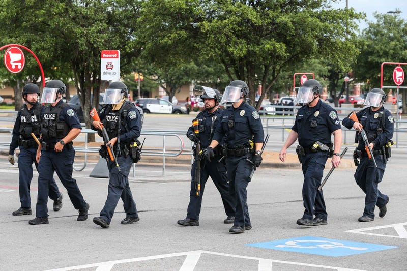 Protests in downtown Austin