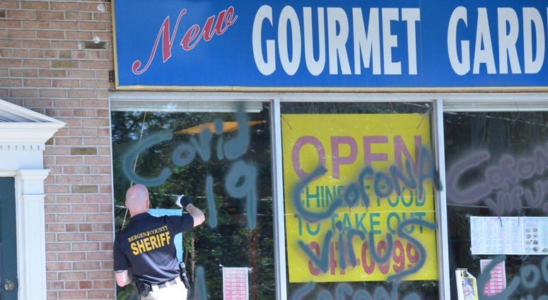 Chinese restaurant vandalized in Wyckoff