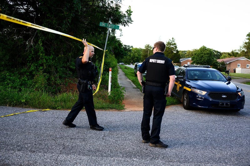 Greenville County Sheriff's office at the scene of an deputy-involved shooting at Long Forest Drive and Old Buncombe Road Saturday, July 11, 2020. 