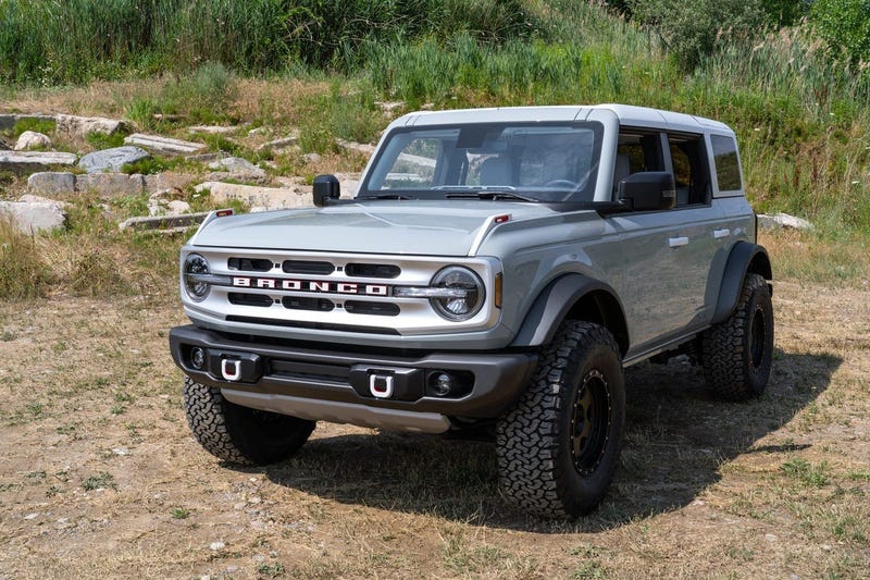 The front of a Ford Bronco 4-door