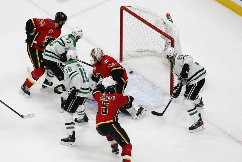 NHL: Stanley Cup Playoffs-Dallas Stars at Calgary Flames