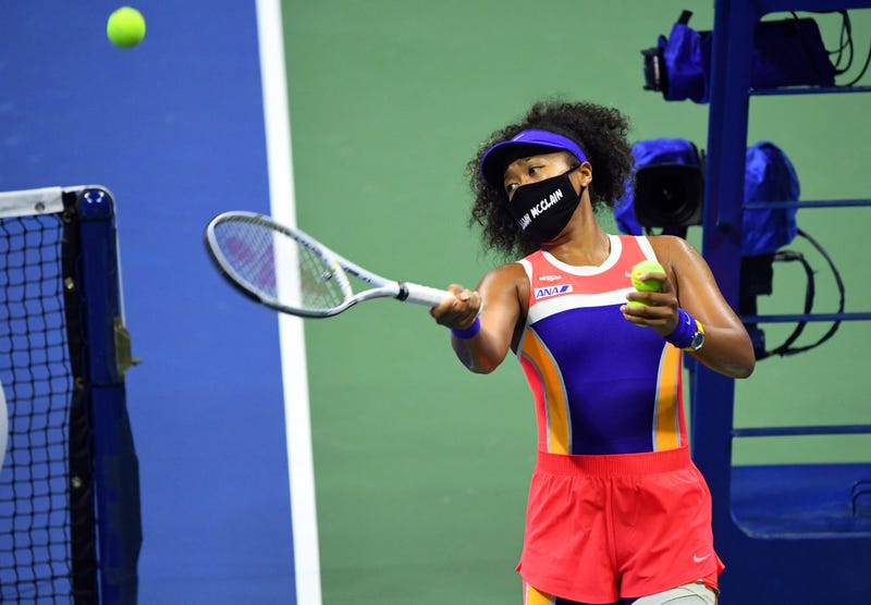 Naomi Osaka Wearing Elijah McClain Mask at US Open