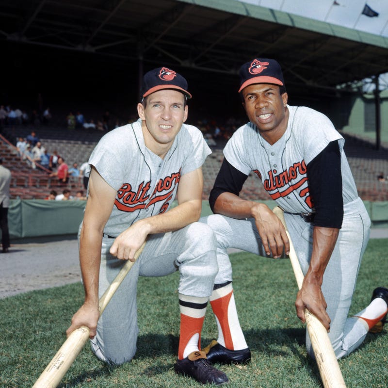 Brooks Robinson and Frank Robinson