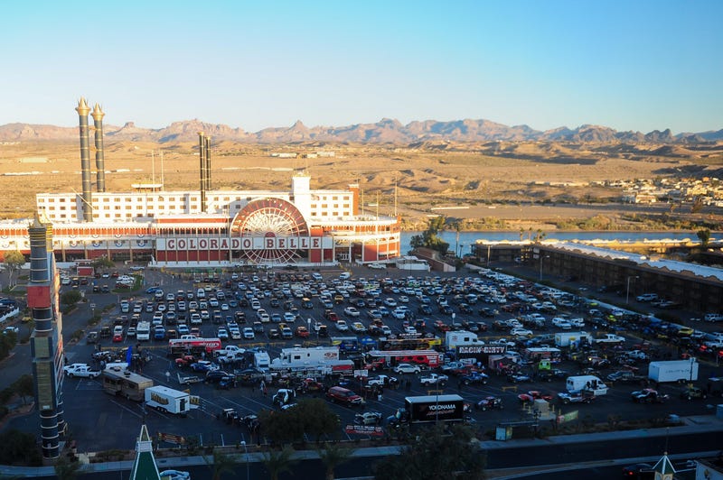General view of technical inspection and contingency at the Colorado Belle casino during the Rage at the River.