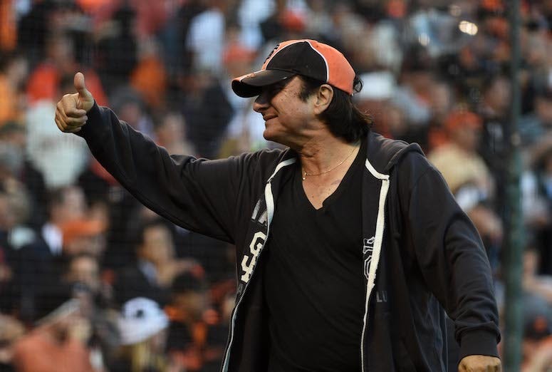 Steve Perry, San Francisco Giants, NLDS, Playoffs, 2014, Thumbs Up