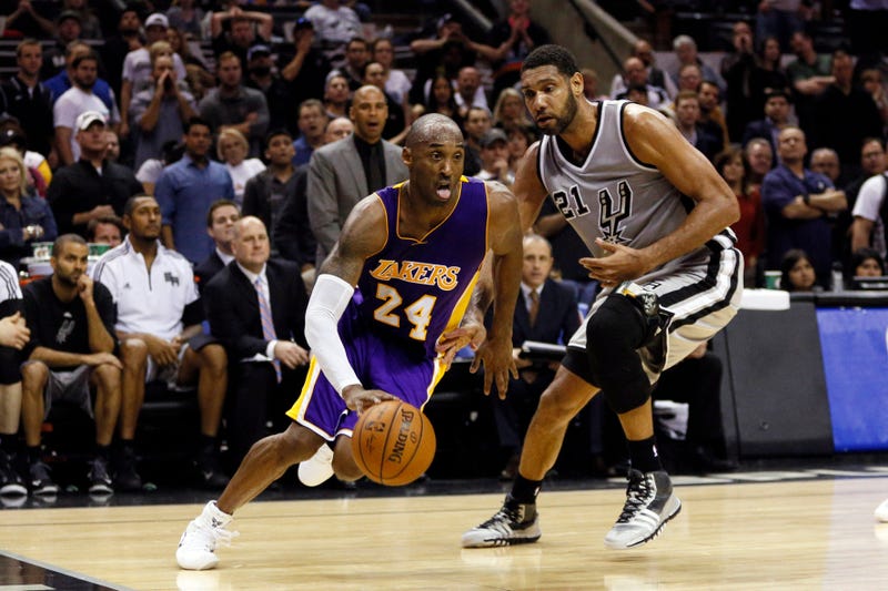 Kobe Bryant and Tim Duncan