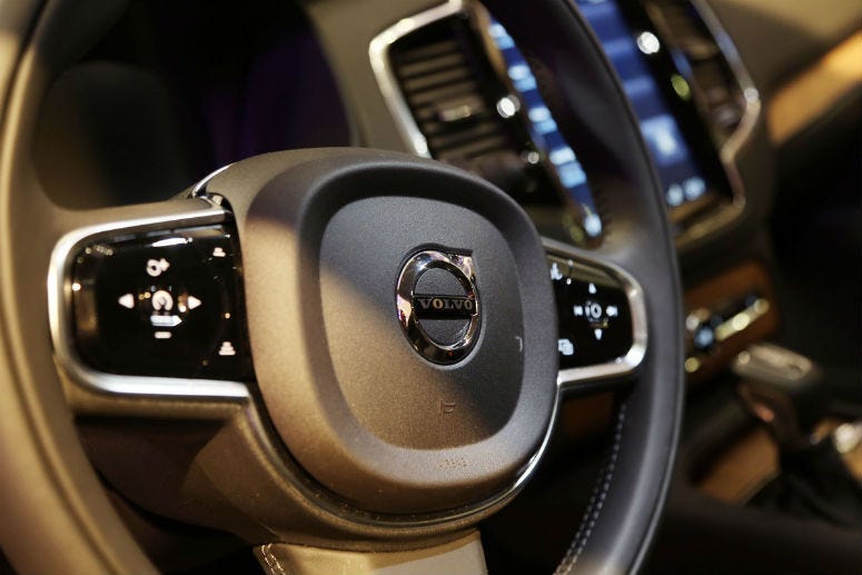 Jan 11, 2015; Detroit, MI, USA; The Volvo XC90 is awarded the North American Truck Utility of the Year during the 2016 North American International Auto Show at Cobo Center in Detroit.