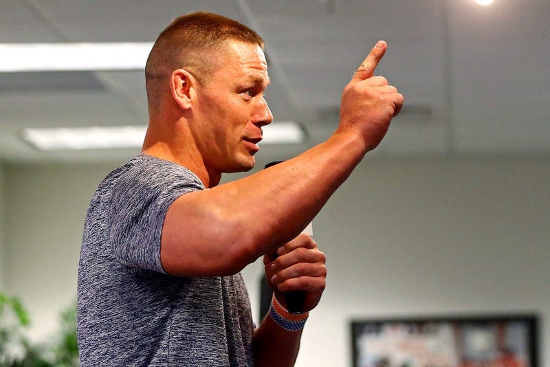 John Cena points his finger