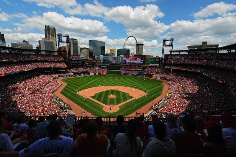 A general view of Busch Stadium 