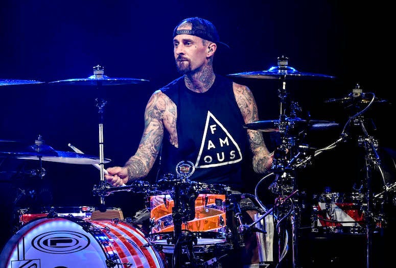 Travis Barker, Blink-182, Drumming, Concert, Perfect Vodka Amphitheater, 2016