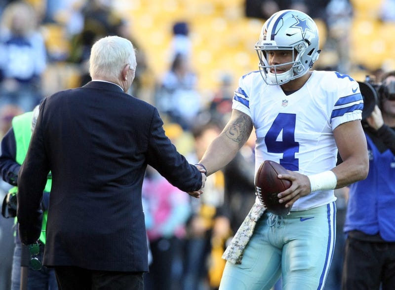 Dak Prescott and Jerry Jones
