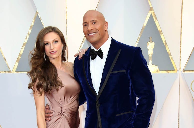 Dwayne Johnson, The Rock, Lauren Hashian, Red Carpet, 89th Academy Awards, 2017
