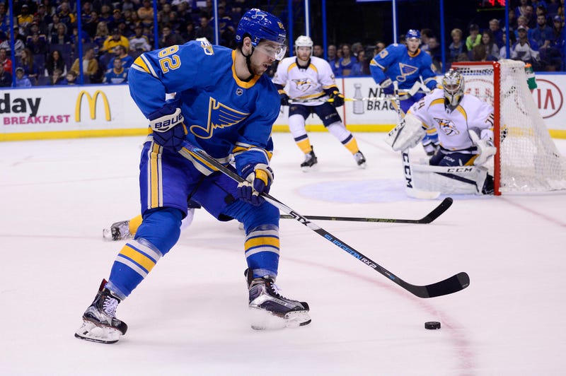 St. Louis Blues left wing Zach Sanford