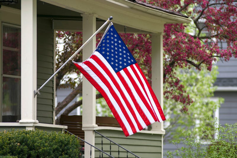 The American flag 