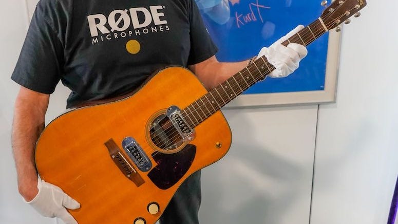 Kurt Cobain’s ‘MTV Unplugged’ Guitar Sets Record at Auction