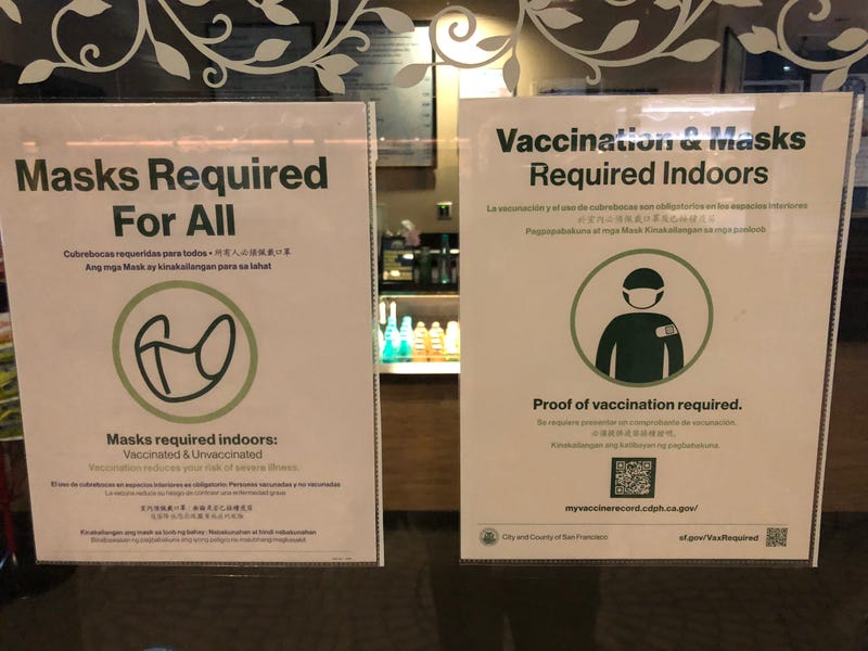 Starting today the city is requiring proof of full vaccination for entry into gyms, bars, restaurants.