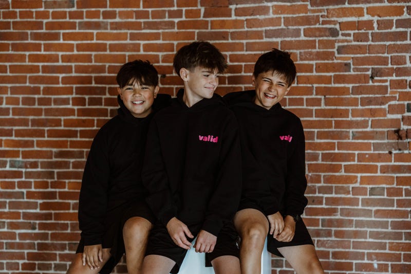 Joey Esposito, Finn Buser and AJ Burke of BE VALID CLOTHING