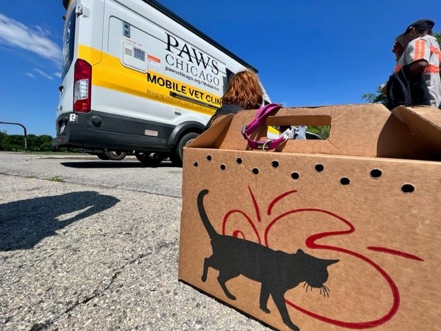 vet clinic van on South Side