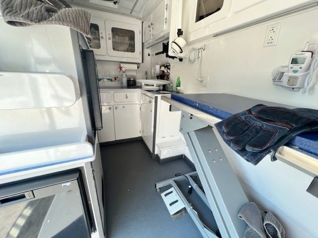 van interior