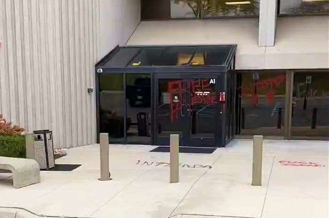 Vandalism at the Jewish Federation in Bloomfield Township