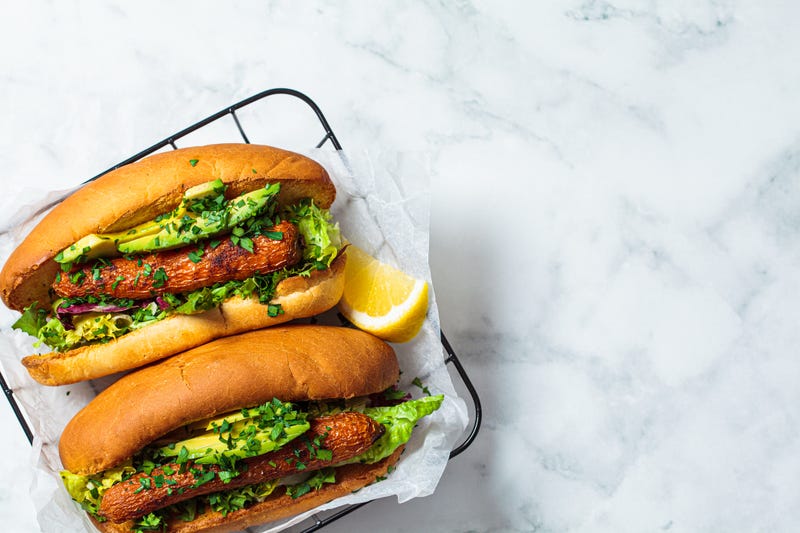 vegan hot dog