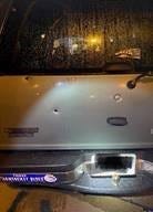 Picture of a car hit by gunfire near the Lee Monument on Thursday, July 30, 2020. (Richmond Police)