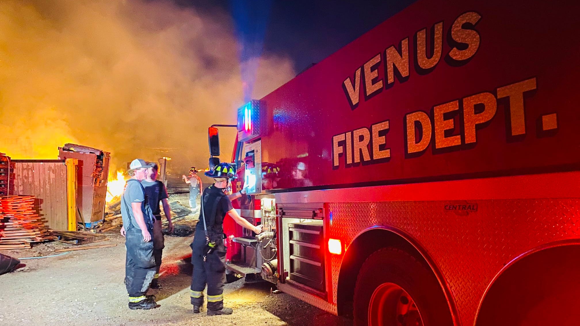 Johnson County fire caused by apparent lightning strike could burn for days, officials say