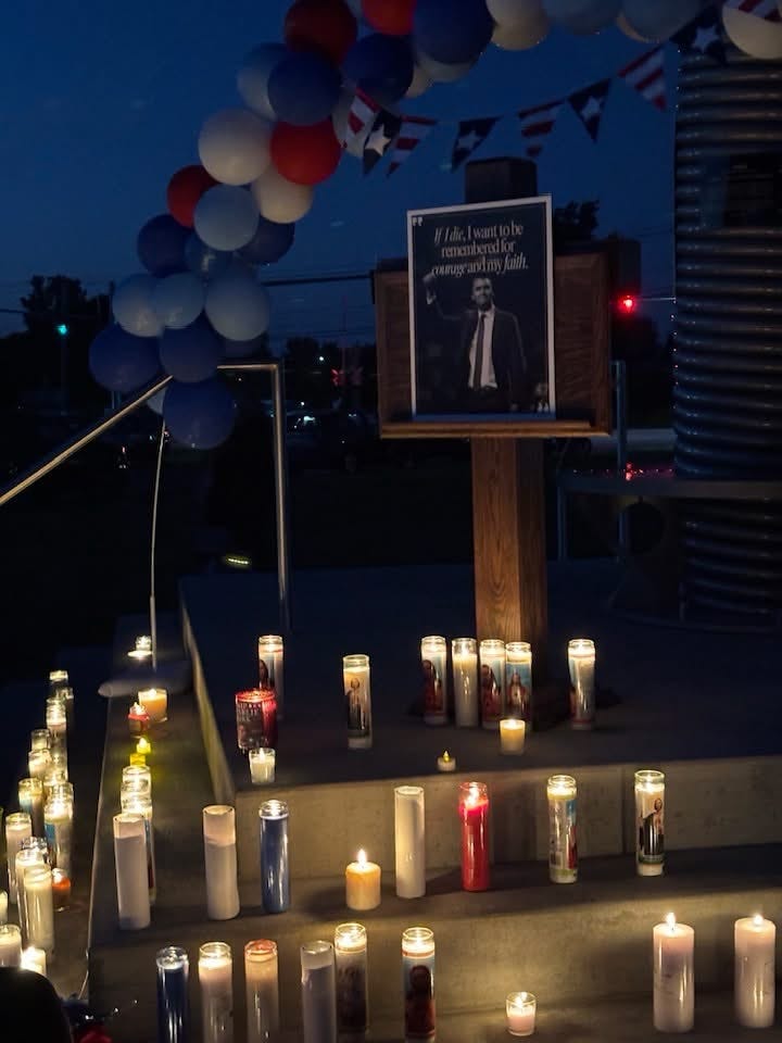 Gratwick Park vigil for Charlie Kirk