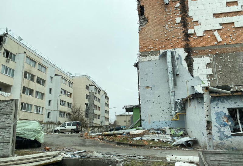 Many buildings are no longer structurally sound due to the damage inflicted by the conflict.
