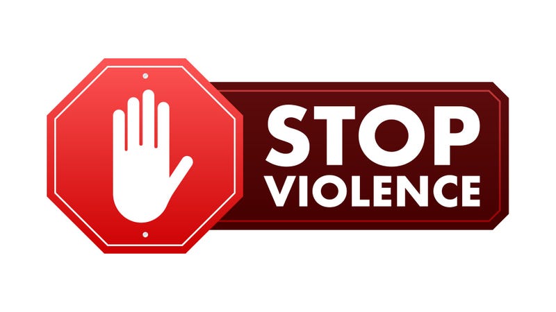 Stop violence - Vector stock illustration