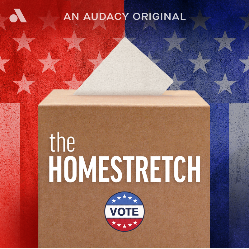 The Homestretch podcast voting box graphic. 