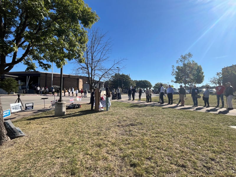 Early voting line.