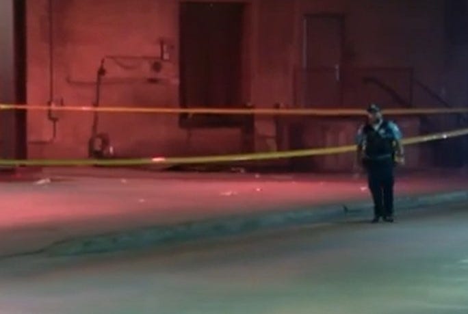 crime scene of hit-and-run on Lower Wacker
