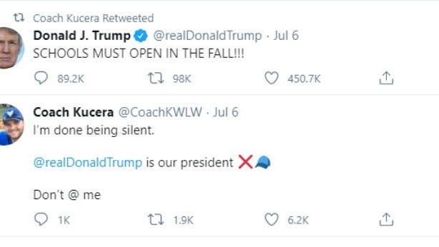 Walled Lake teacher fired over Trump tweets files federal lawsuit against school district