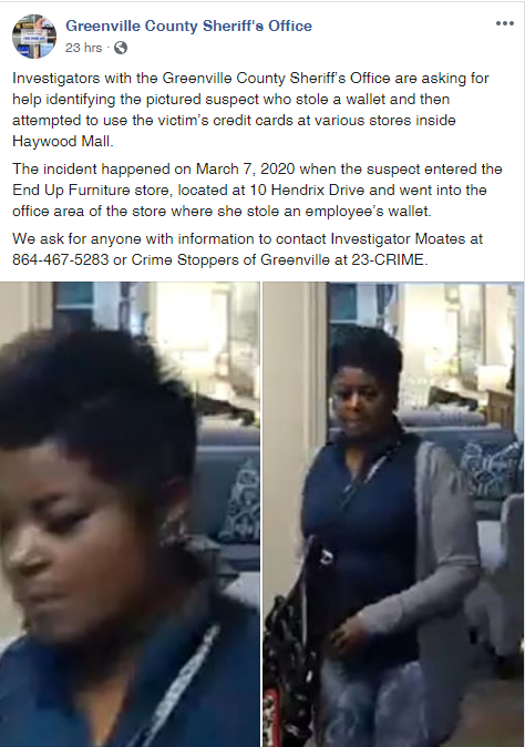 GCSO FB Post