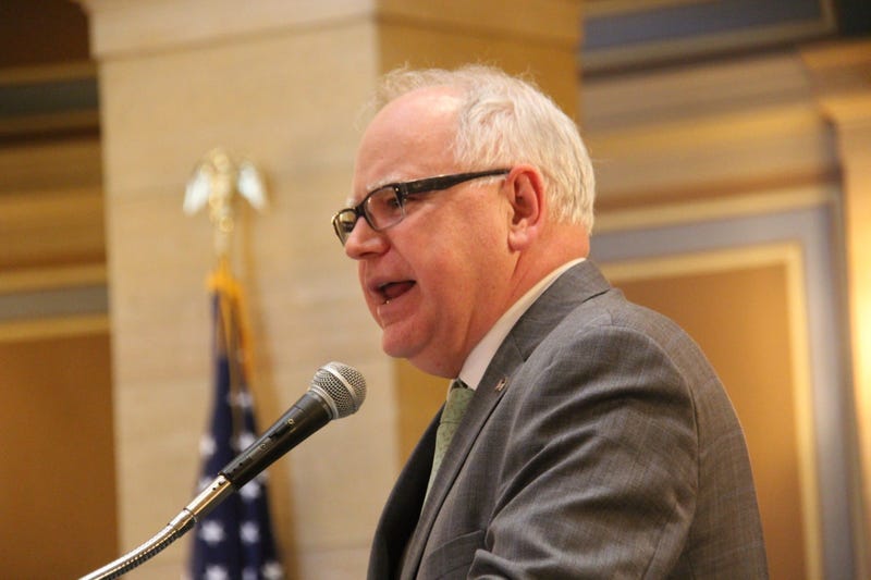 Governor Tim Walz speaking