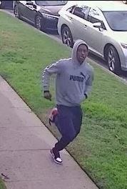A man wanted in the robbery of a letter carrier in Inglewood is seen in this surveillance image provided by the U.S. Postal Inspection Service on Jan. 2, 2020.
