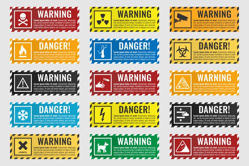 warning label